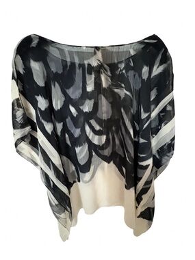 Sheer flowy abstract design top